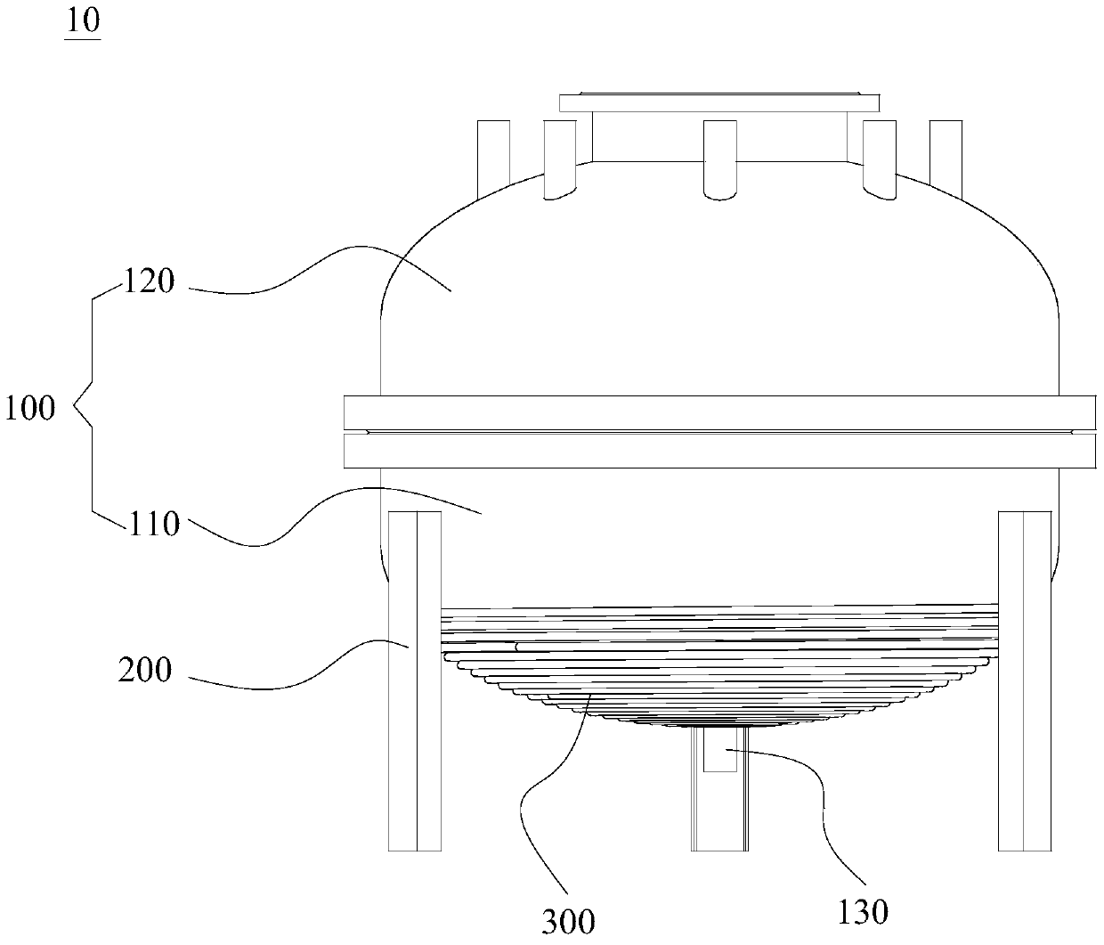 Electromagnetic induction heating reactor