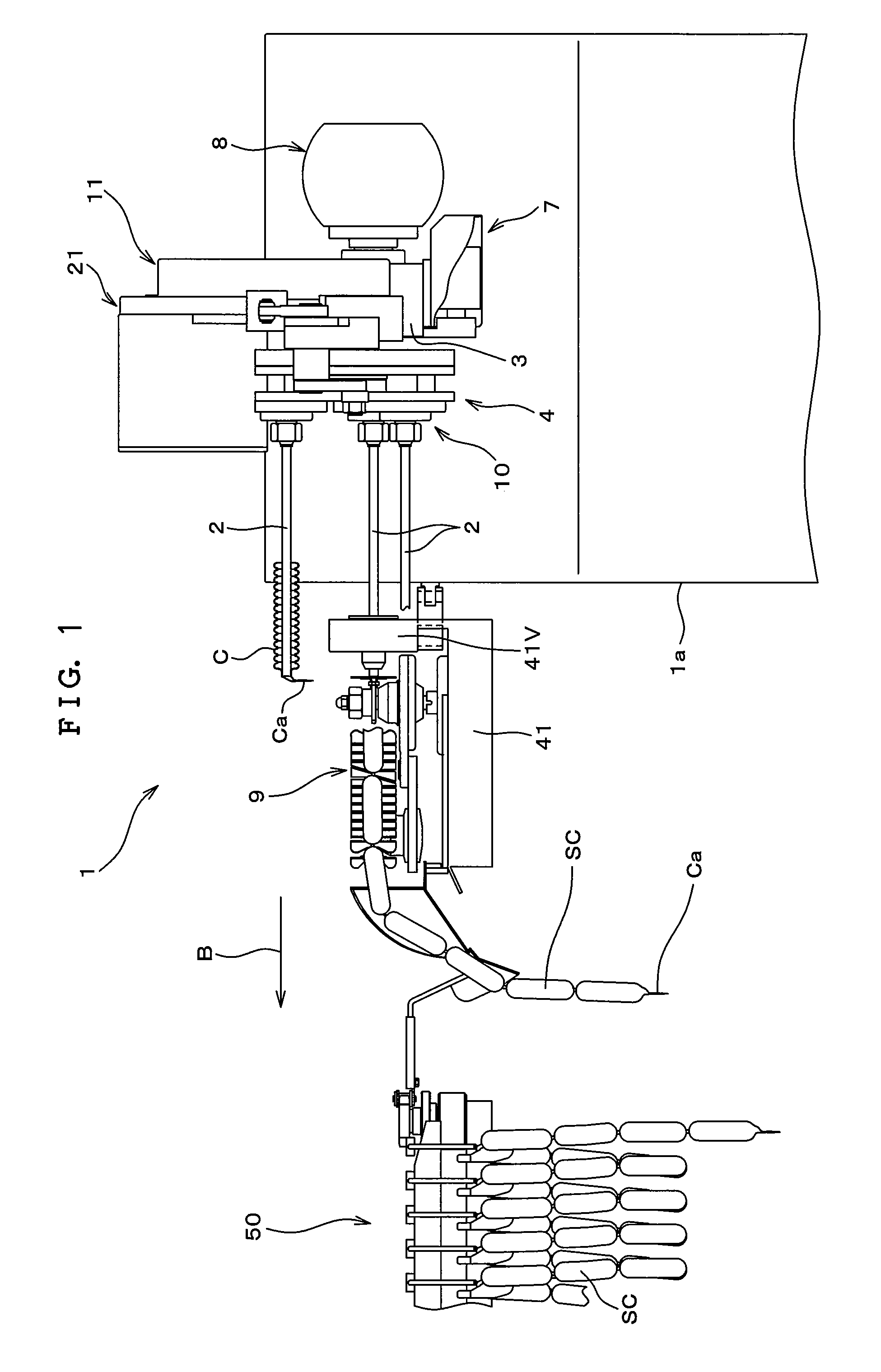 Apparatus for manufacturing chains of linked food products such as sausages with twisted portions and having a plurality of stuffing tubes and method of manufacturing the same