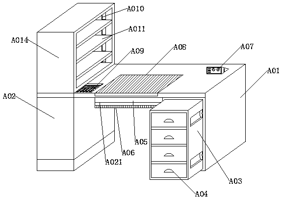 Multifunctional desk and using method thereof