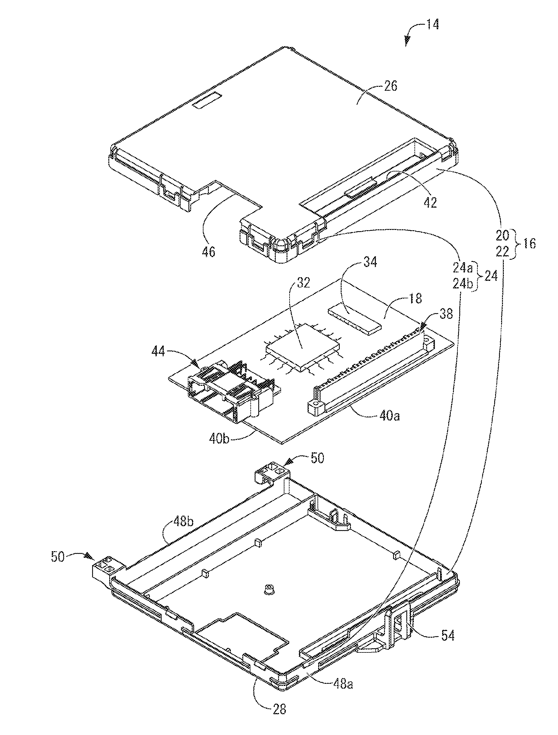 Printed board for mounting microcomputer thereon, and control apparatus using same