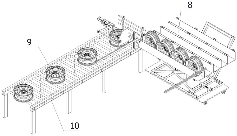 Automatic hub collecting equipment