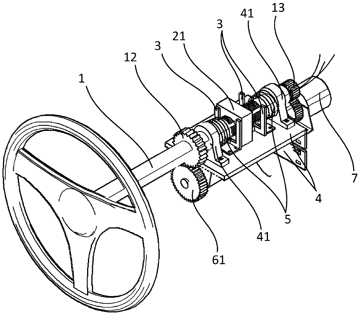 Rotation-limiting steering system and automobile