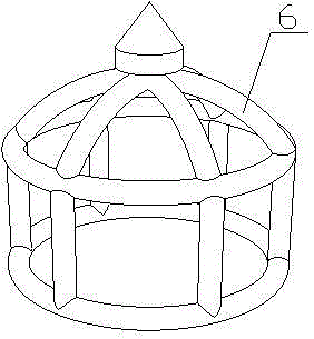 Assembled inflatable gas mold with inflatable internal capsule and mounting method thereof