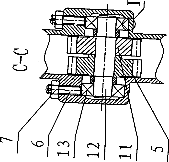 Column gear-noncircular gear drive system transplanting mechanism capable of eliminating pitch play