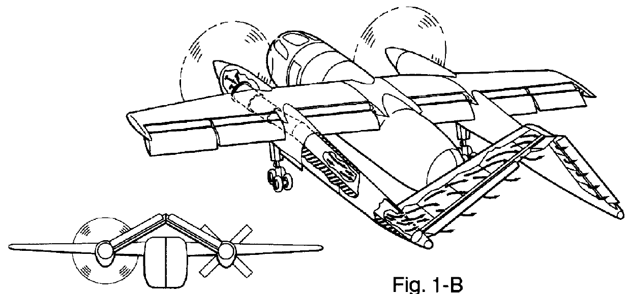Simplified inverted v-tail stabilizer for aircraft