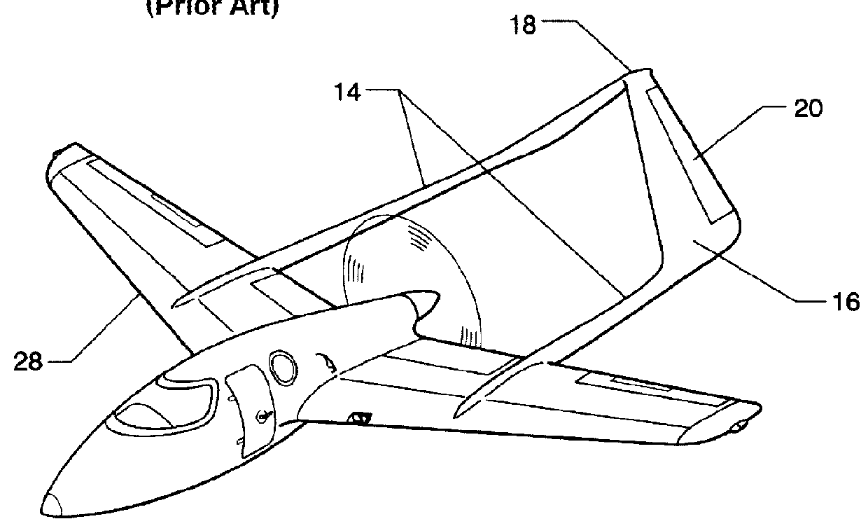 Simplified inverted v-tail stabilizer for aircraft
