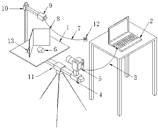 Gravel geometric feature acquisition system and acquisition method