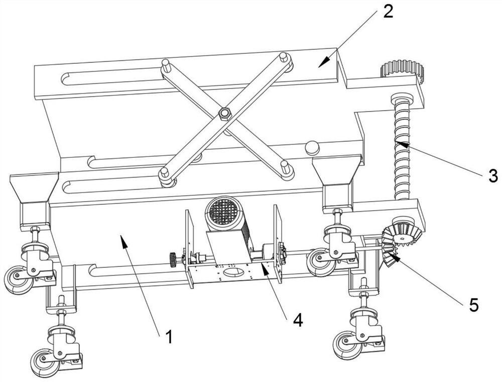 Linkage type guiding device for machinery