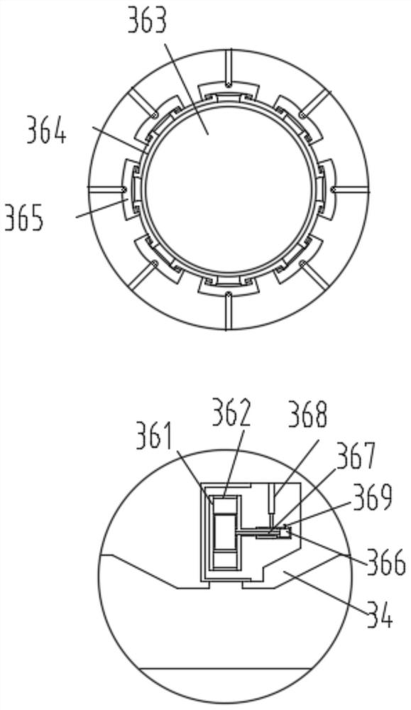 A wheat seeder fertilizer discharge device for wet rotten fields