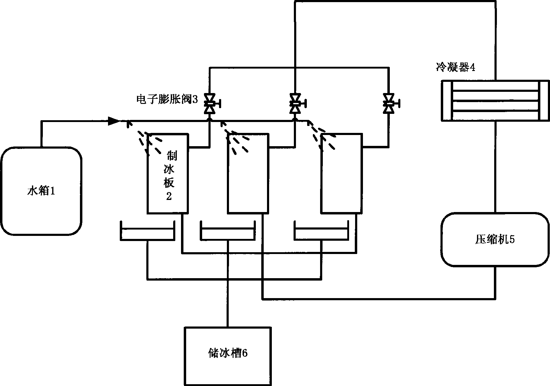 Method for preparing gravity type fluid state ice and device for preparing same