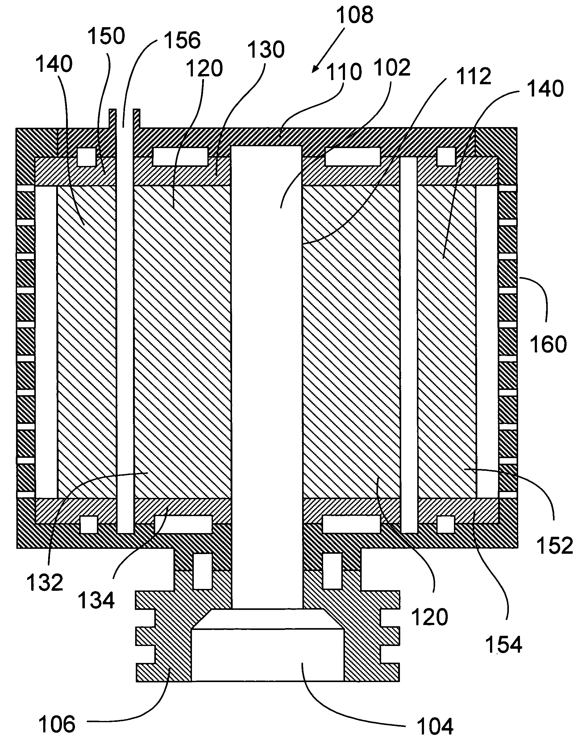 Integrity testable multilayered filter device