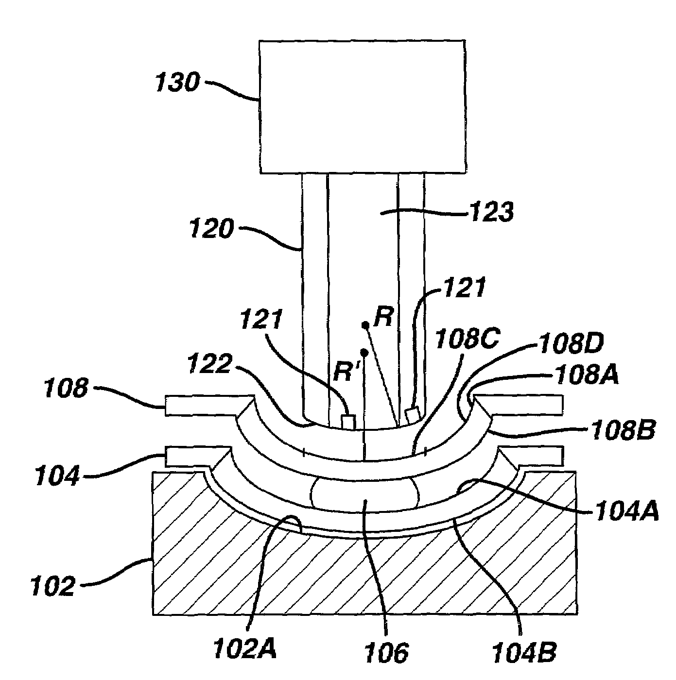 Center touch method and apparatus for forming contact lenses