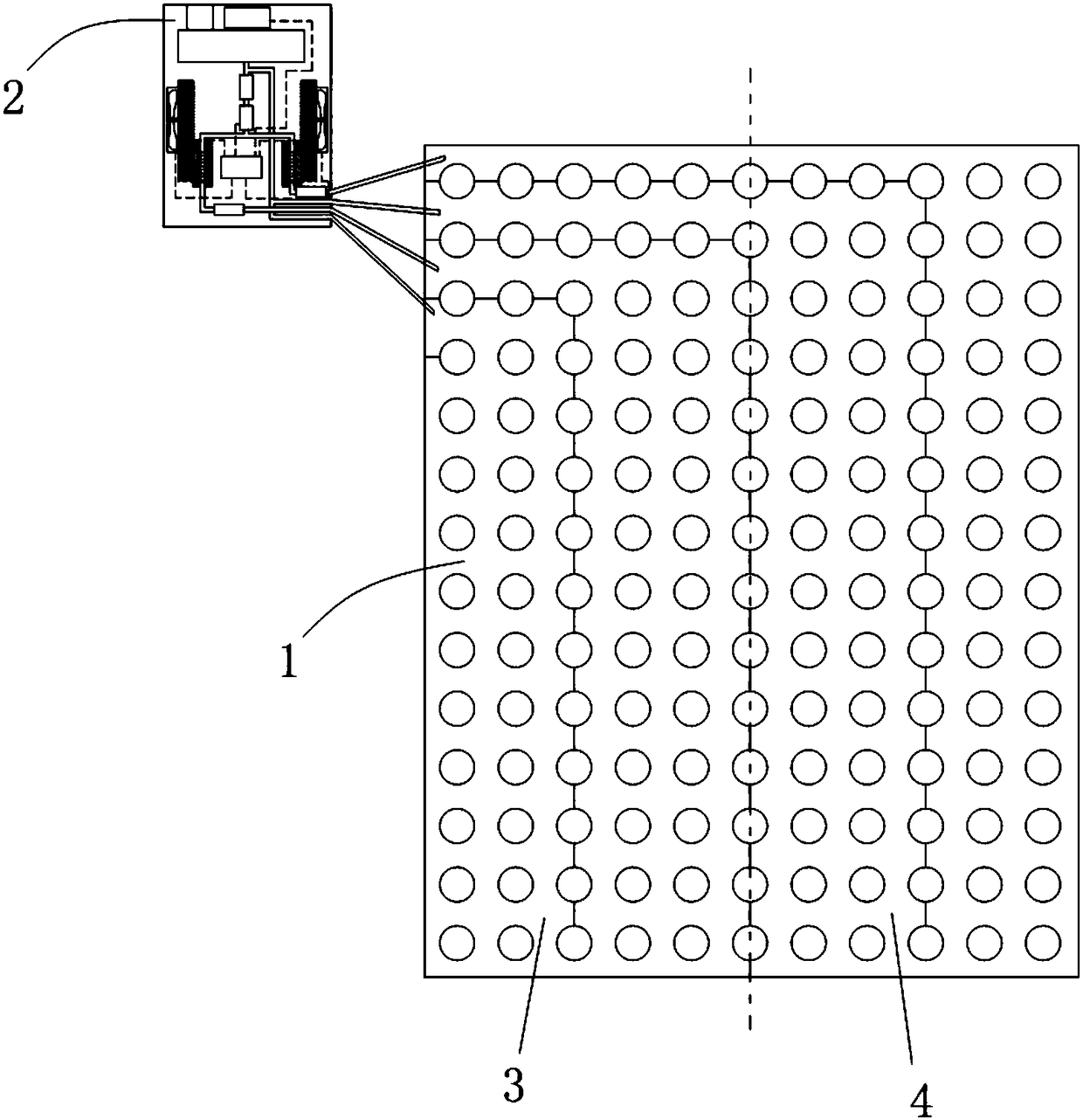 Semiconductor heating and cooling air circulation mattress
