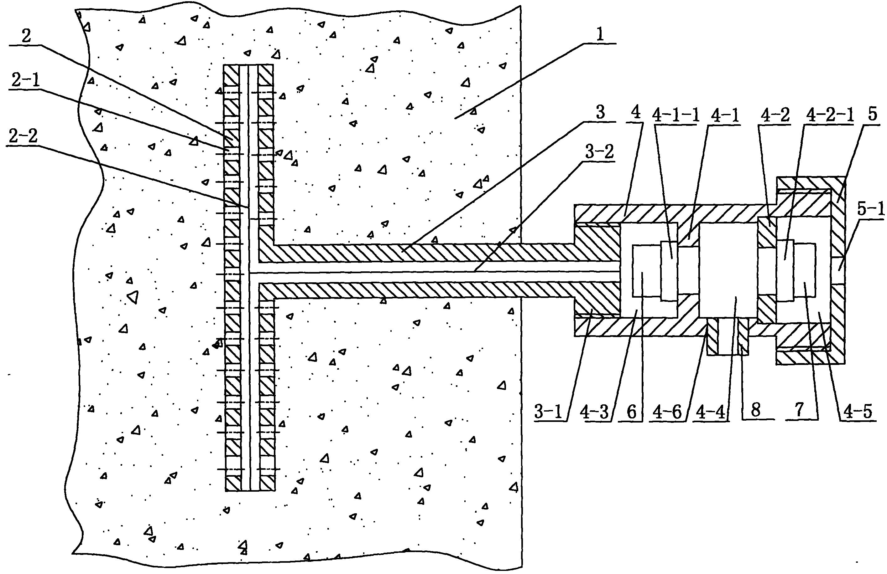 Device for detecting concrete permeability on surface layer