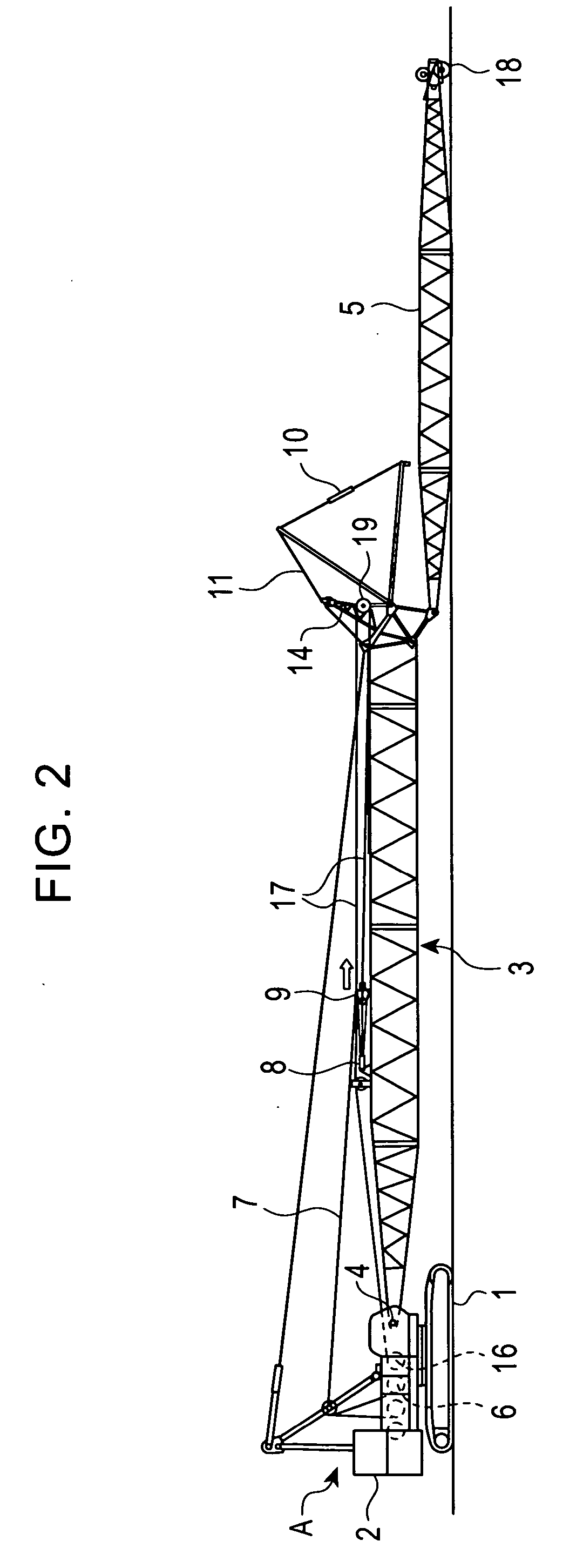 Traveling crane and assembling/disassembling method thereof
