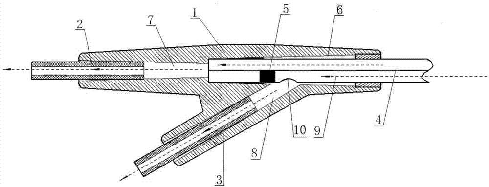 Double-cavity urethra piezometer tube connecting device and connecting method