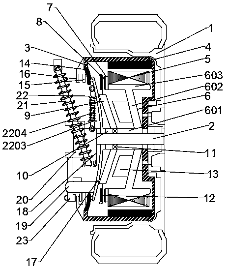 An electric vehicle wheel hub motor drive device and its implementation method