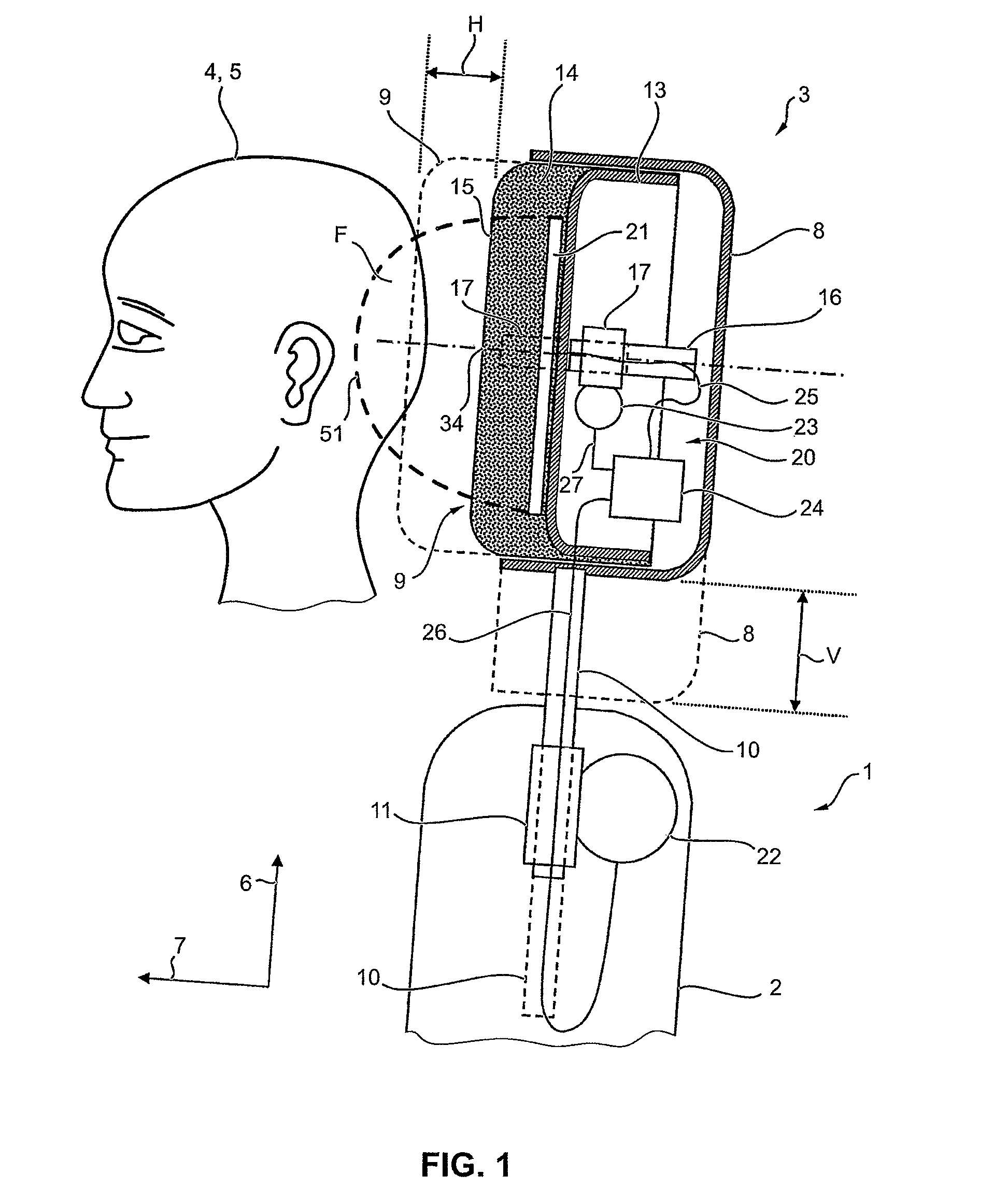 Adjusting device for a headrest of a motor vehicle seat