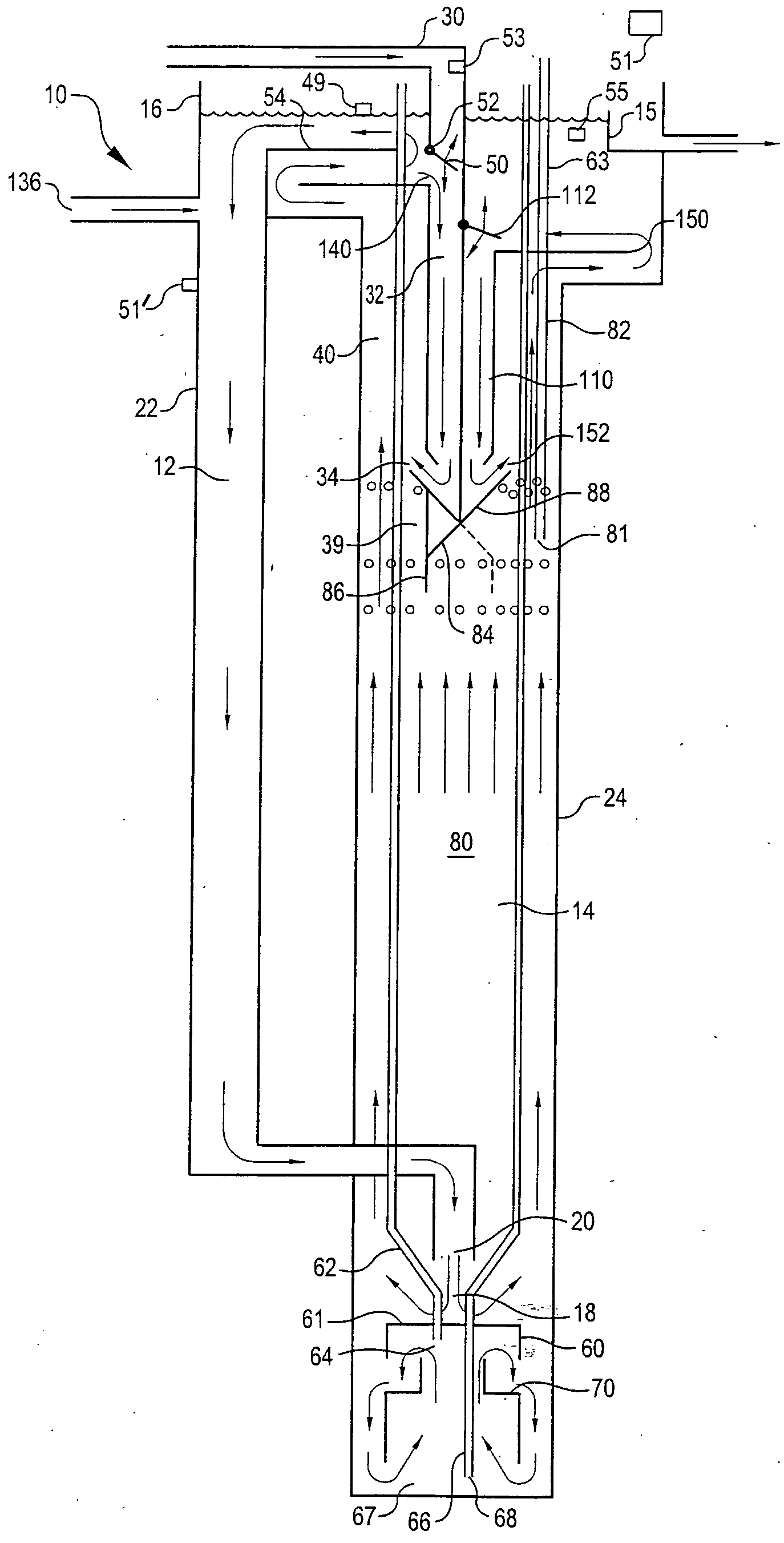 Methods and apparatus for biological treatment of waste waters