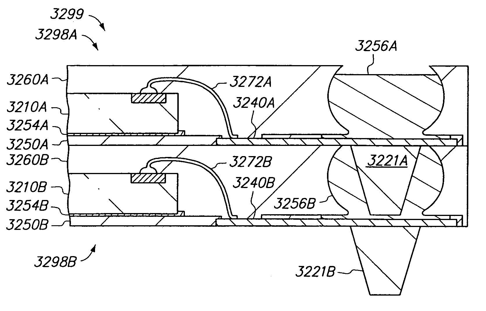 Method of making a three-dimensional stacked semiconductor package with a metal pillar in an encapsulant aperture