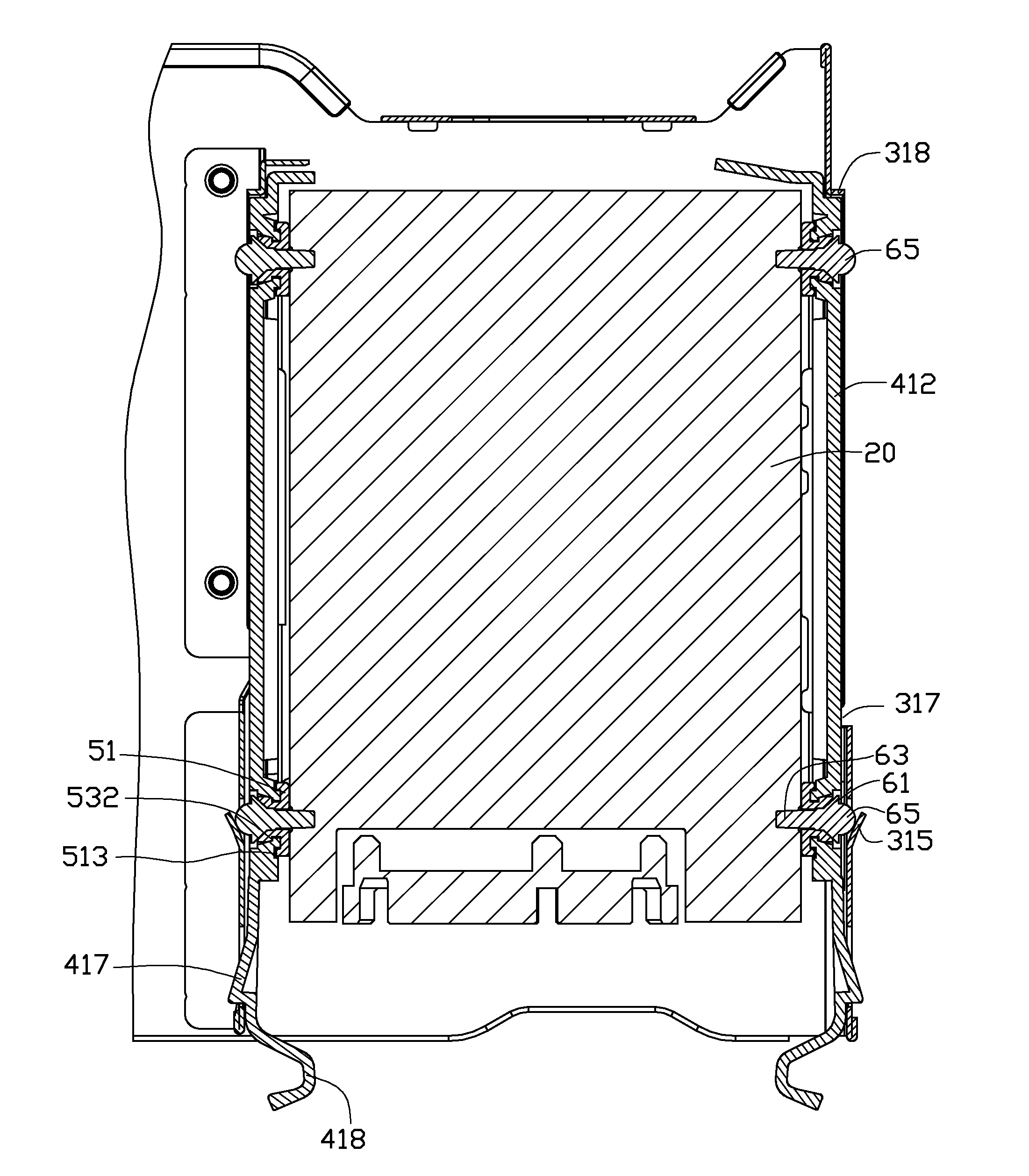 Fixing frame and fixing apparatus for storage device