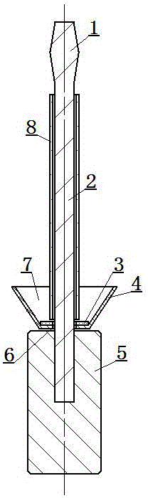 Screw driver capable of receiving falling screws