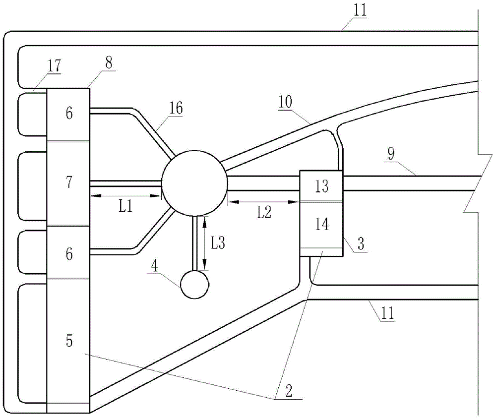 Underground nuclear power plant with corridor-shaped layout of nuclear island caverns