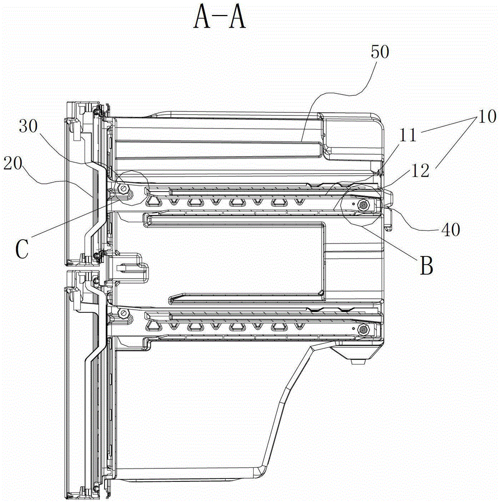 Drawer reset assembly and refrigerator including same