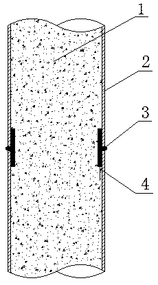 A connection structure of prefabricated steel tube concrete column body