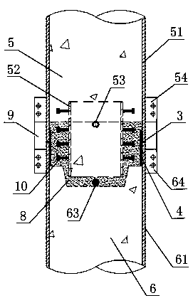 A connection structure of prefabricated steel tube concrete column body