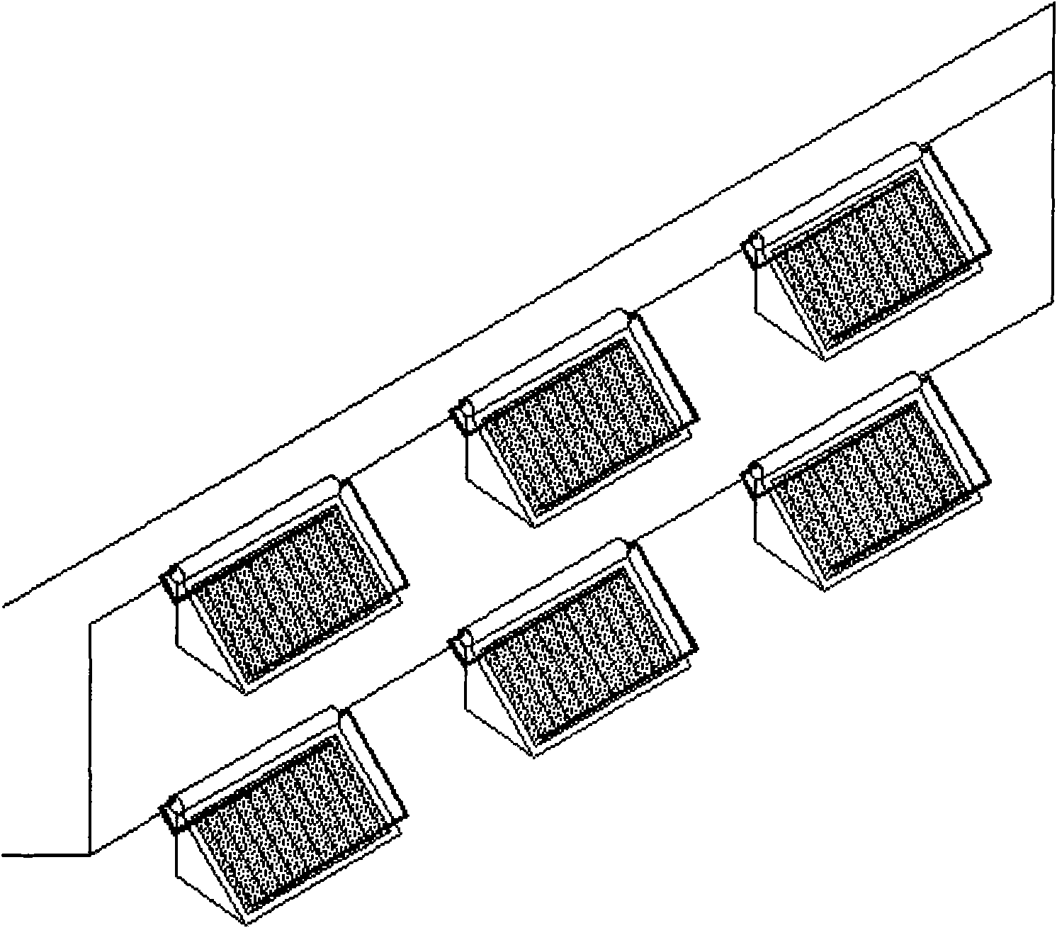 Air source heat pump assisted solar water heating system applicable to rail transportation base