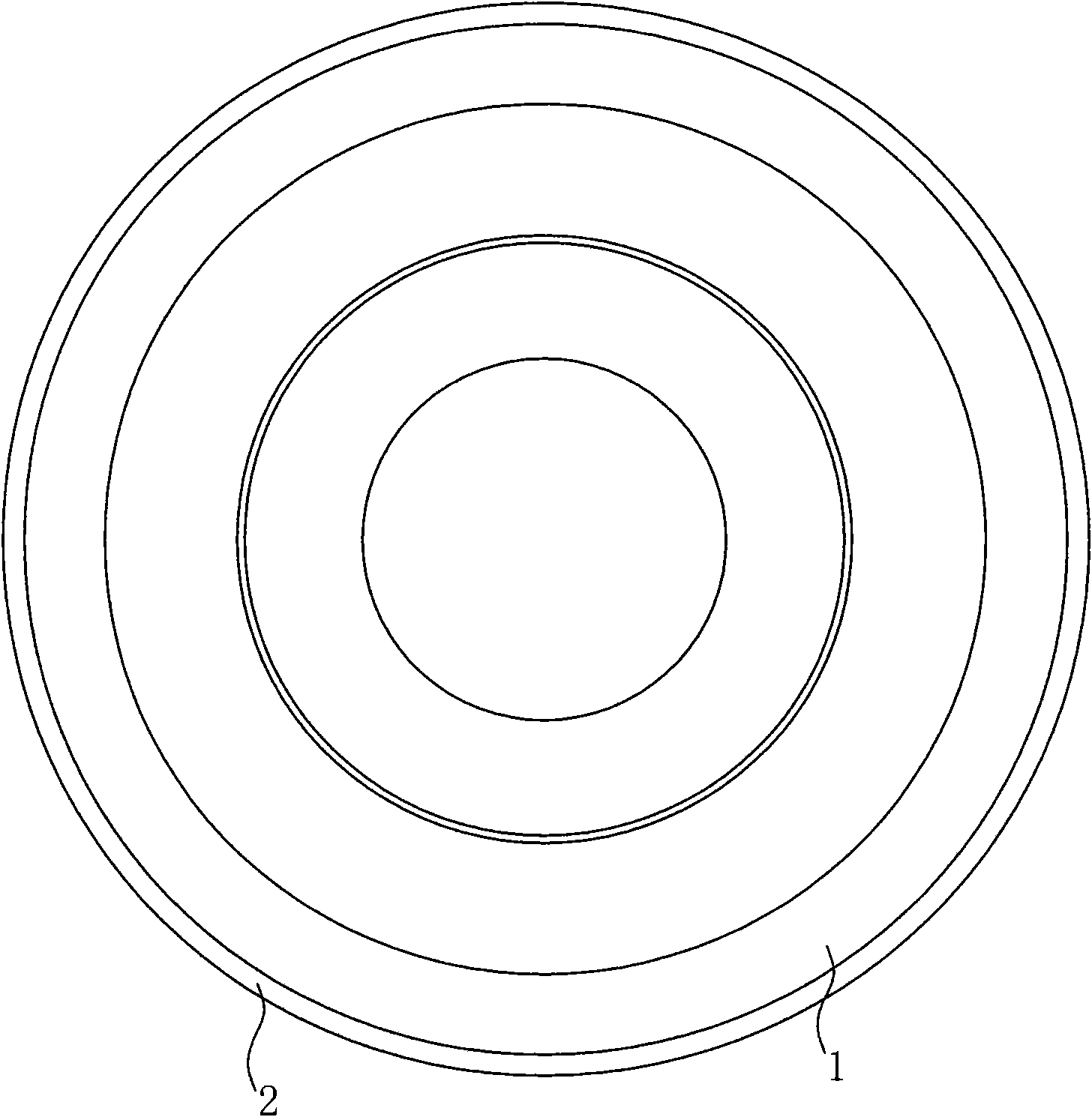 Diamond grinding wheel for cutting silicon crystal circle and preparation method thereof