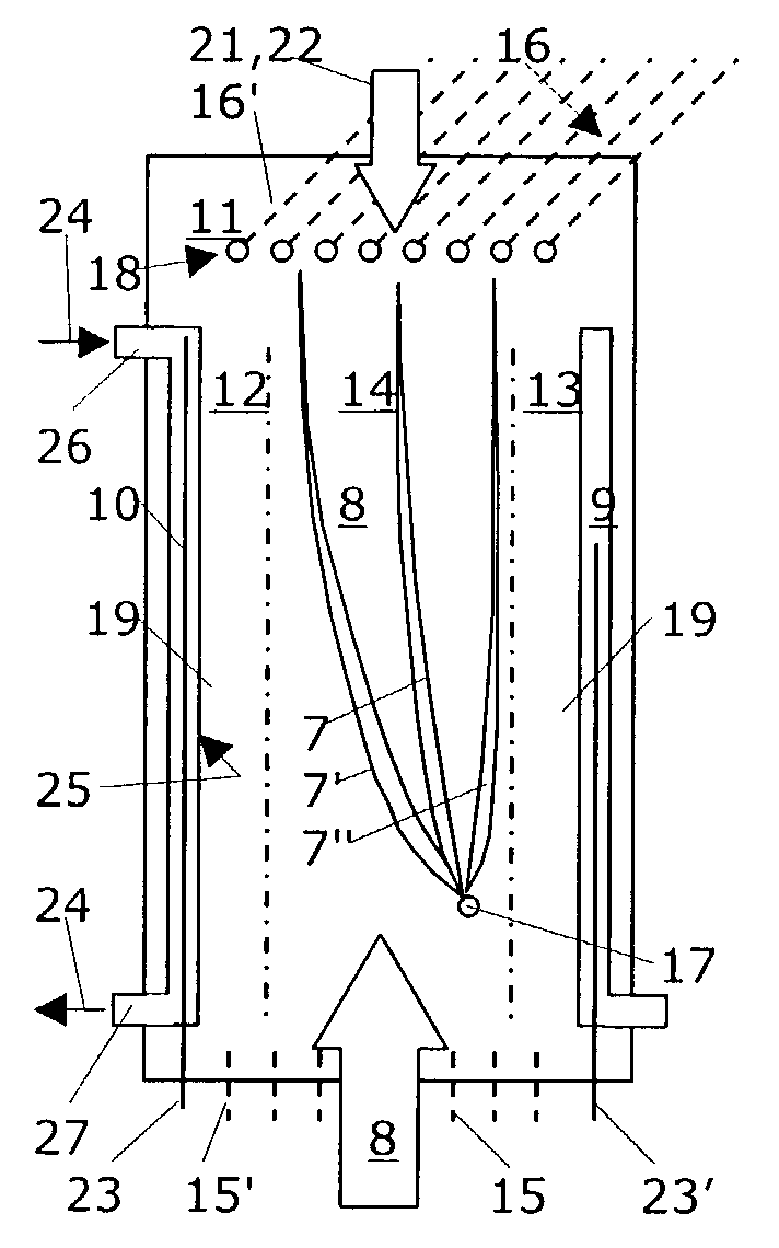 Apparatus and separation media for separating particles in free-flow electrophoresis