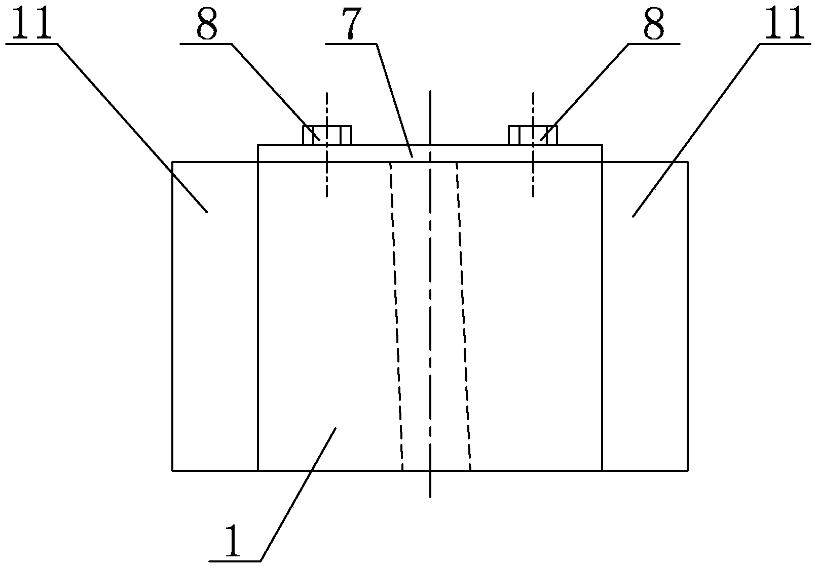 Mold for forming hollow static blade flow guide core of light-weight gas turbine engine turbine