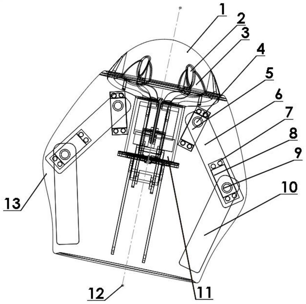 A propeller and steering gear hybrid propulsion mechanical jellyfish