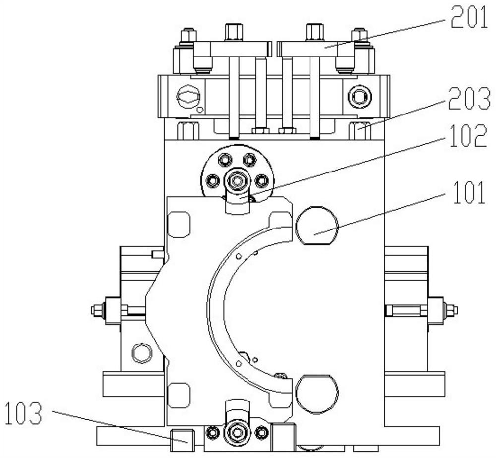 An integrated tooling for marine bearing cap processing