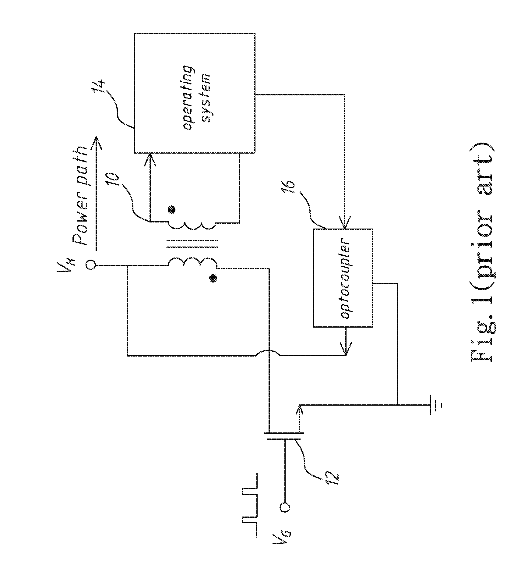 System for information feedback through isolation in power converters