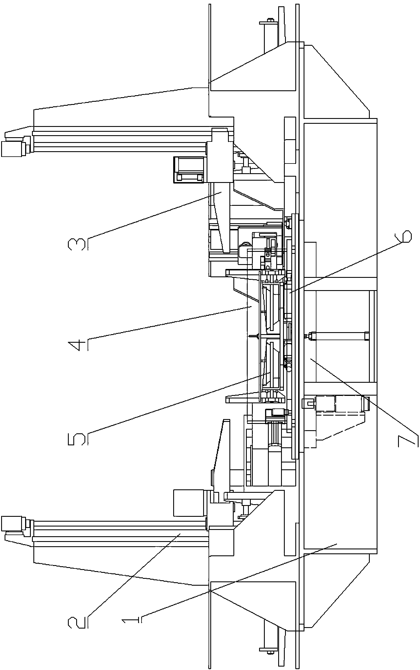 Turret cylinder and support plate welding assembling tool