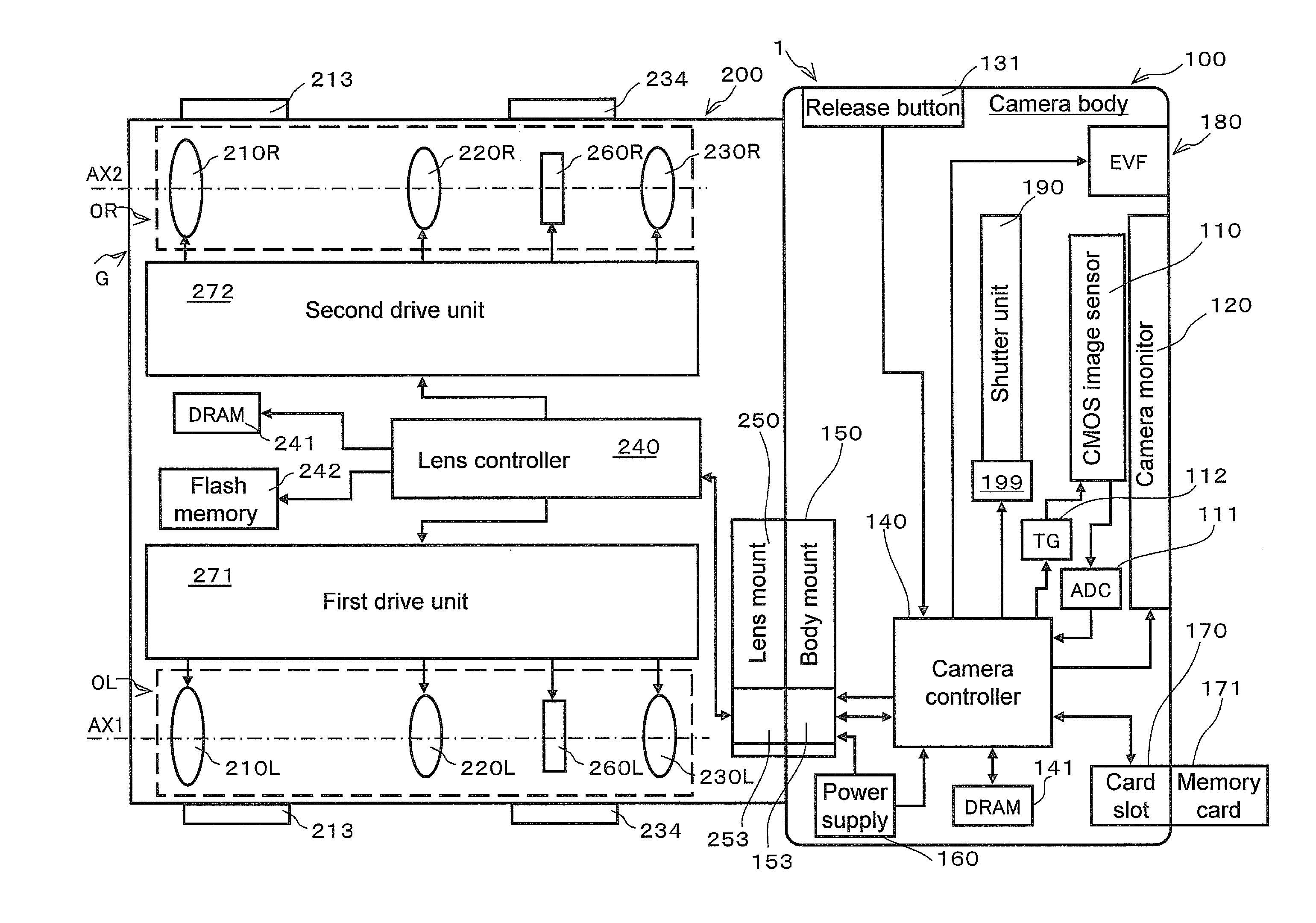 Camera body, imaging device, method for controlling camera body, program, and storage medium storing program