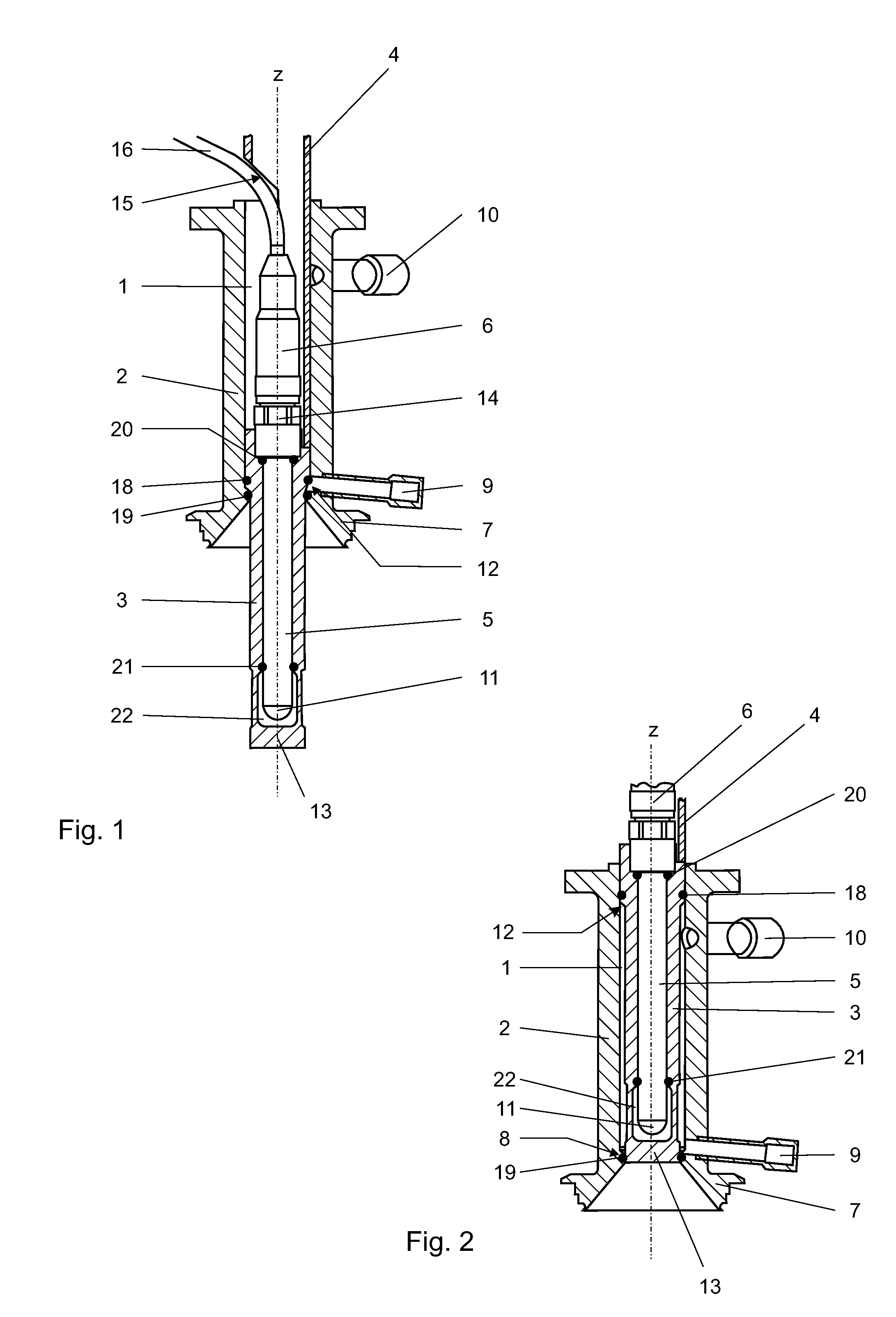 Holder armature for an interchangeable measuring probe