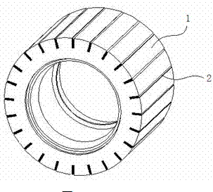 Crushing roller of roller type high-frequency vibration crusher and manufacturing method thereof