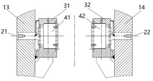 On-line installation method for bearing seat of coiling aid roll frame of hot-rolling coiler
