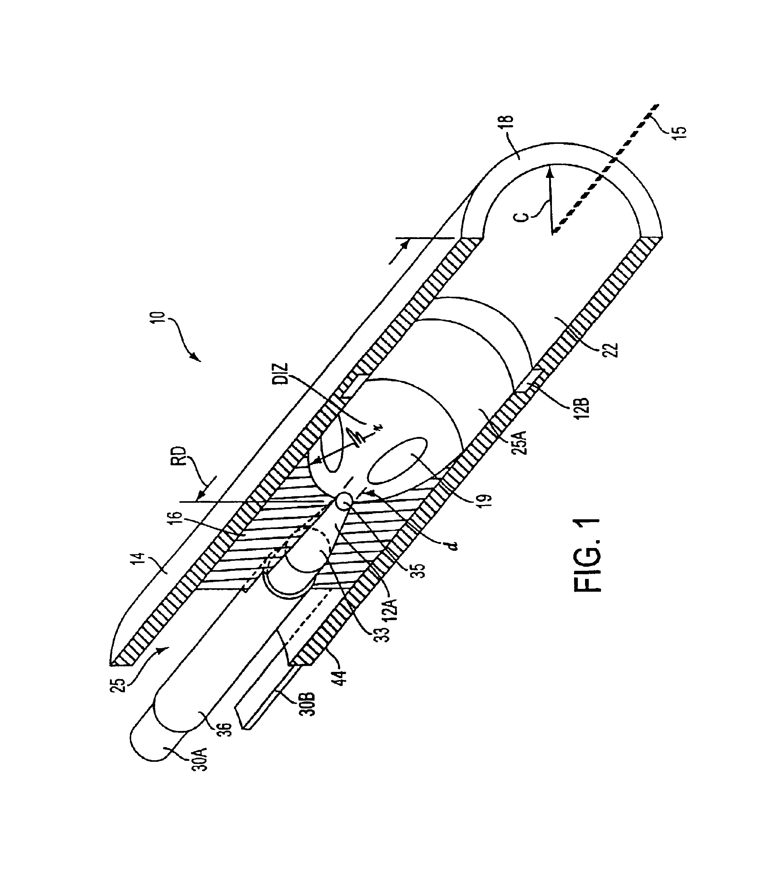 Medical instrument working end and method for endoluminal treatments