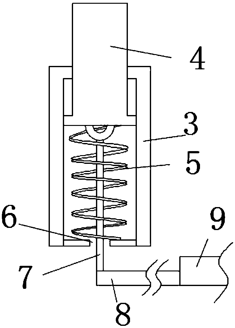 Material dragging device of stamping die and use method