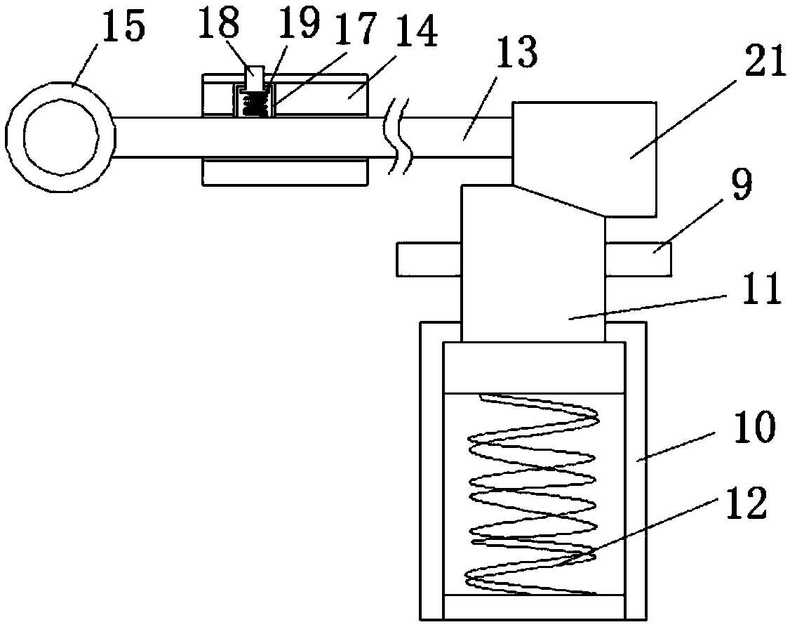 Material dragging device of stamping die and use method