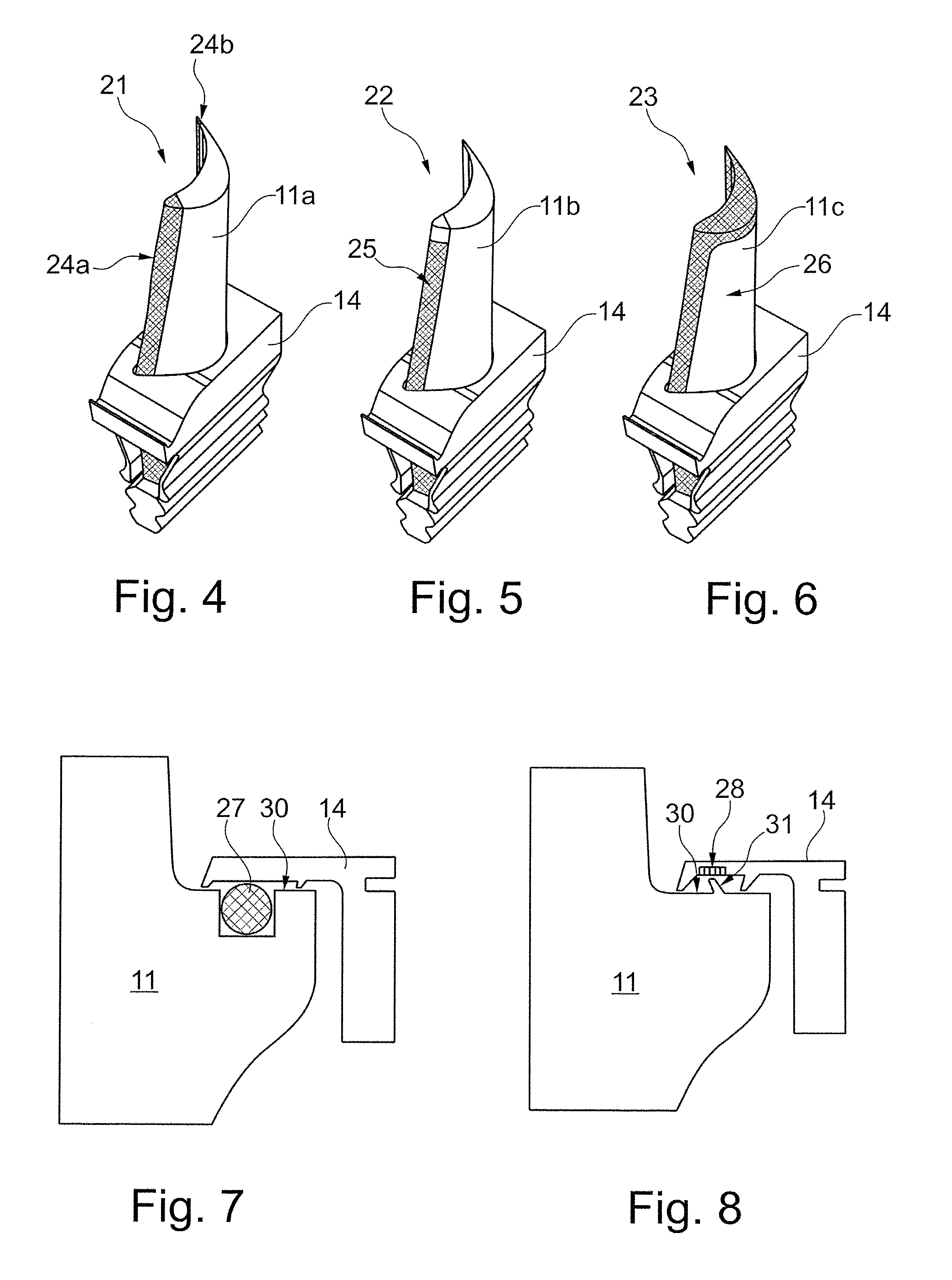 Rotor blade arrangement and gas turbine