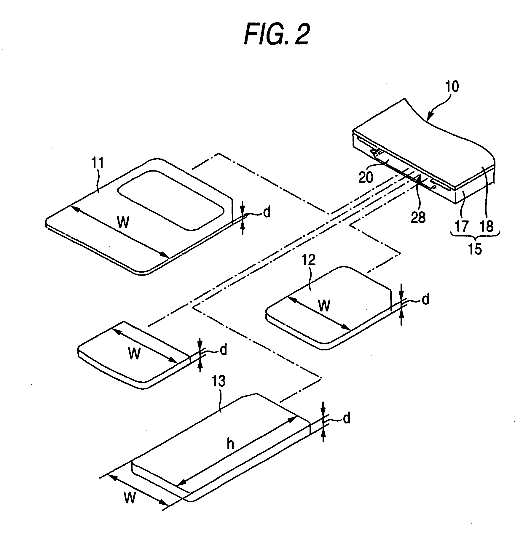 Card connection device and information processing apparatus equipped with the card connection device