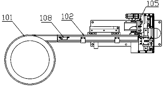 Optical product automatic locking stud machine