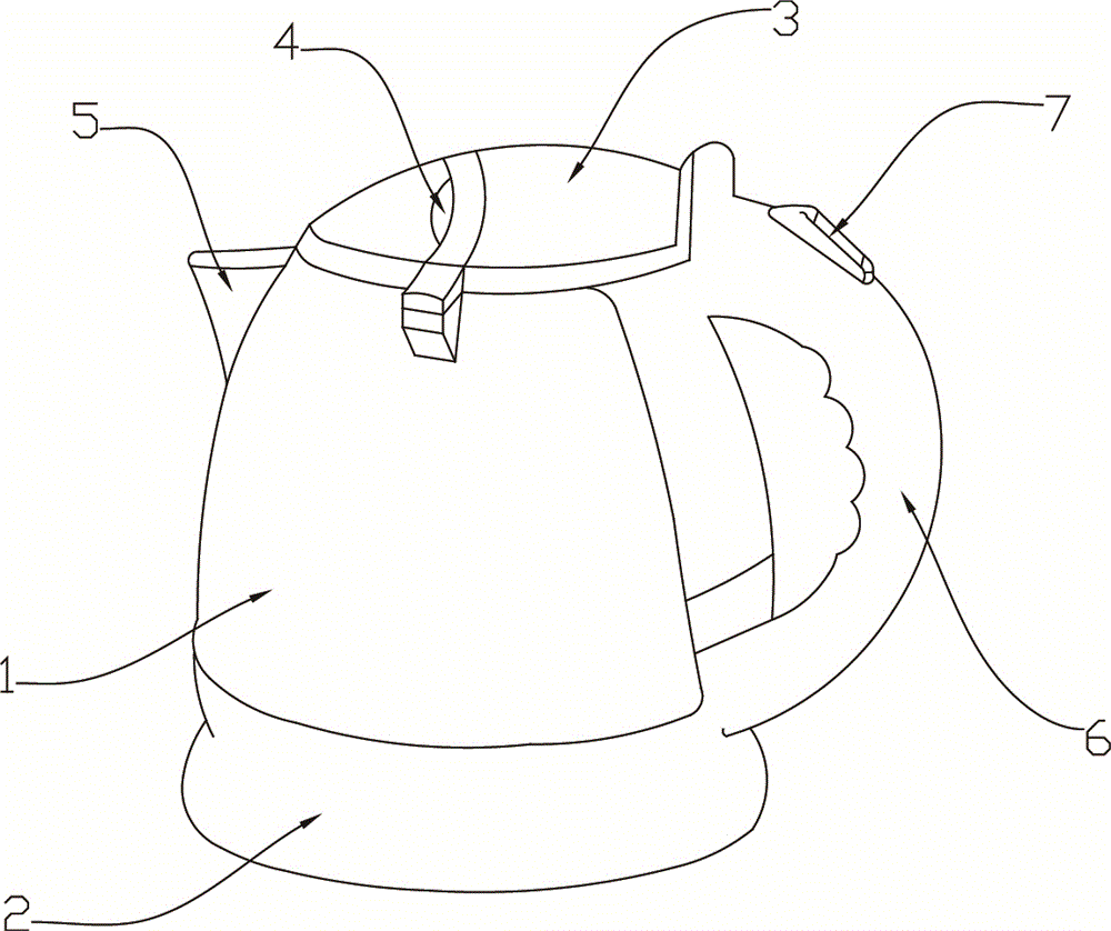 Electric kettle for preventing accident