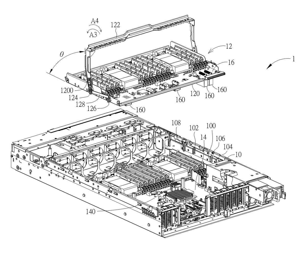 Electronic device and tray